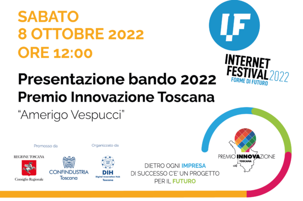 Internet festival a Pisa: Presentazione Premio Innovazione Toscana “Amerigo Vespucci” 2022