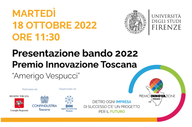 Unifi: Presentazione Premio Innovazione Toscana “Amerigo Vespucci” 2022