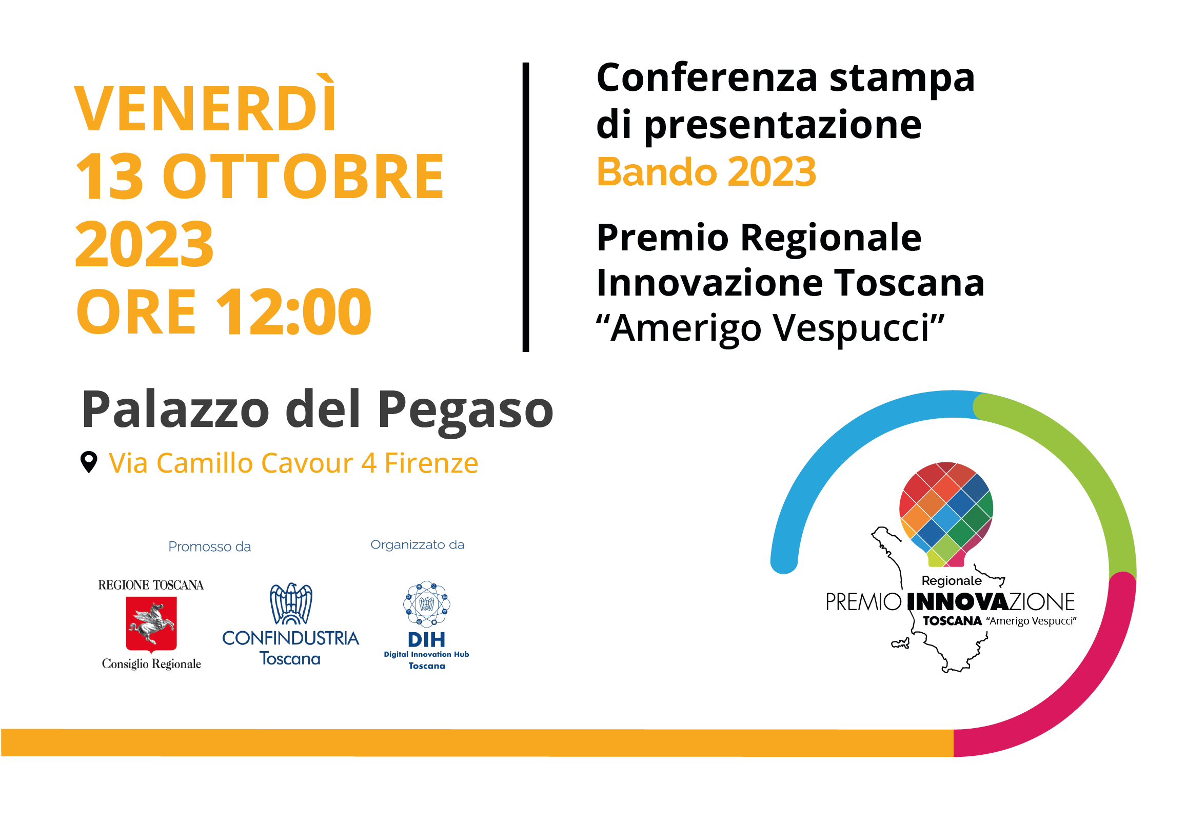 Conferenza stampa di presentazione del nuovo Bando 2023 Premio Regionale Innovazione Toscana “Amerigo Vespucci”